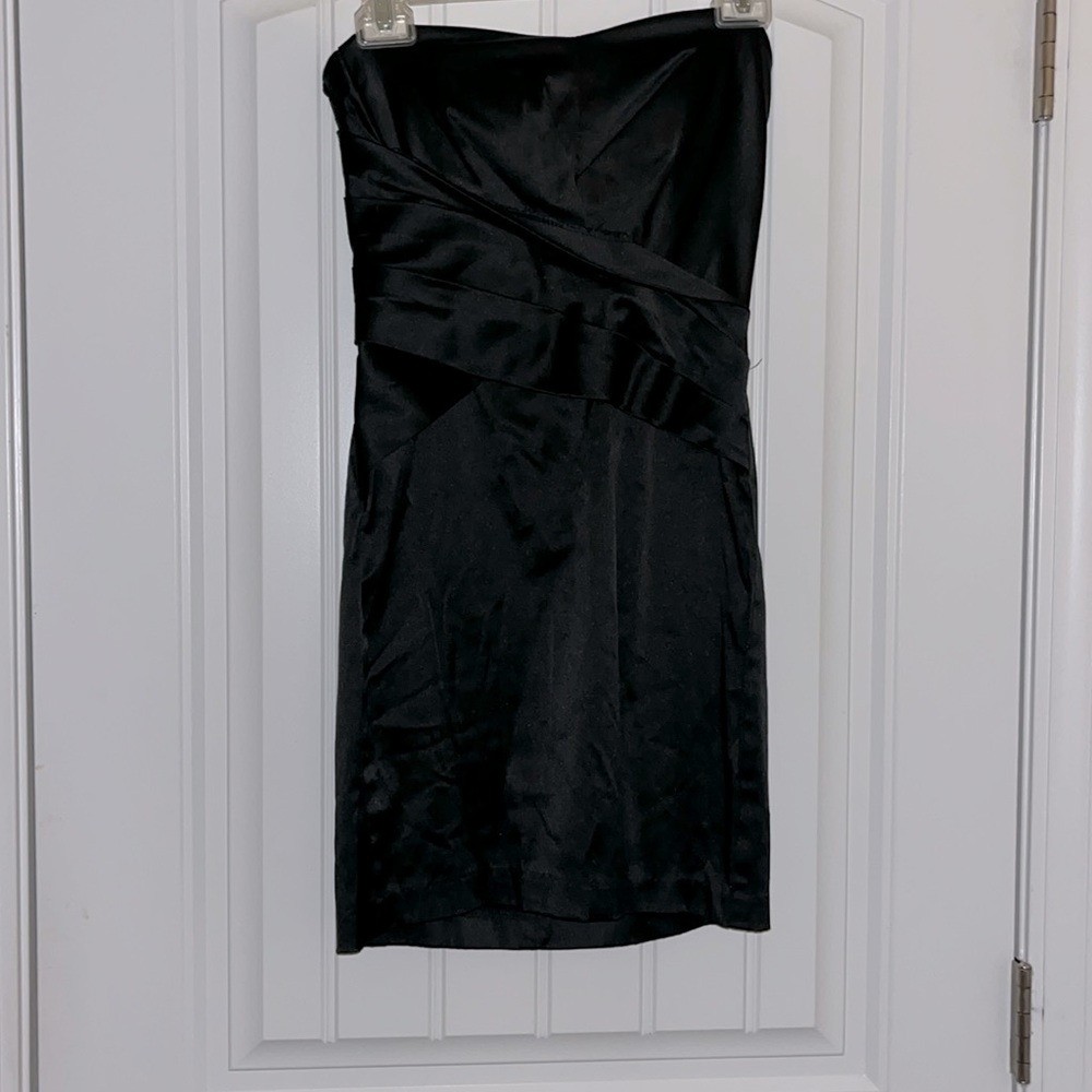 teeze me black strapless mini dress size 3